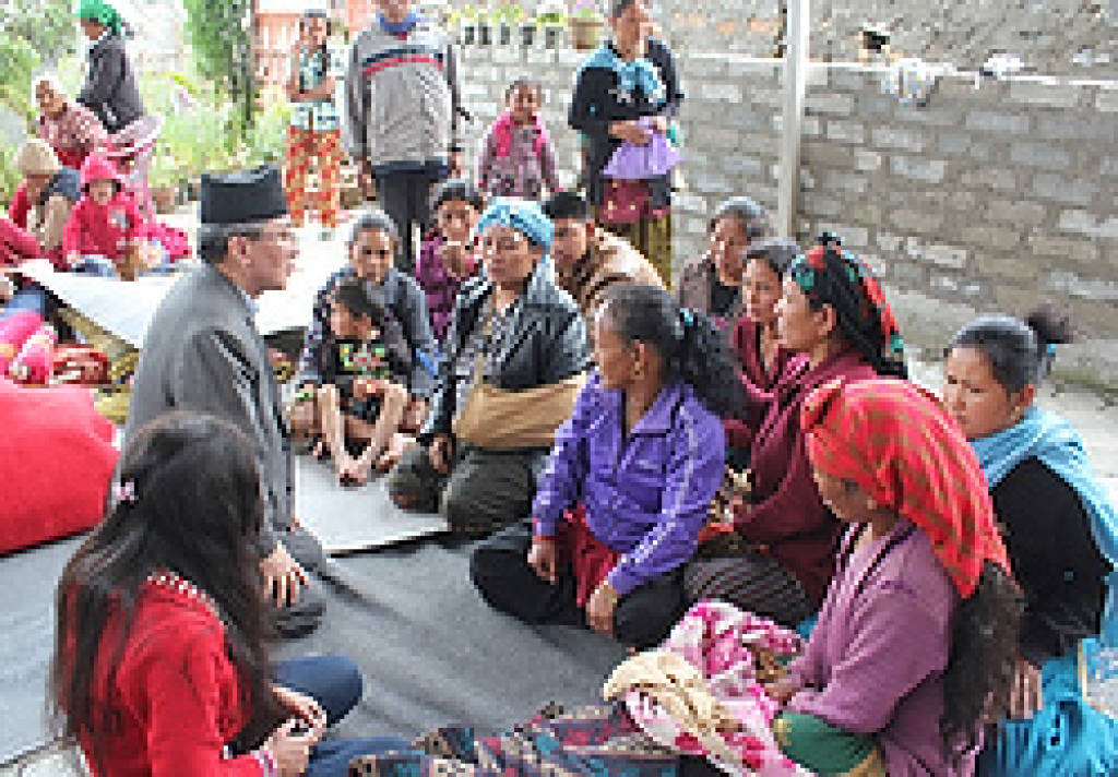 Nepal bishop meets with survivors